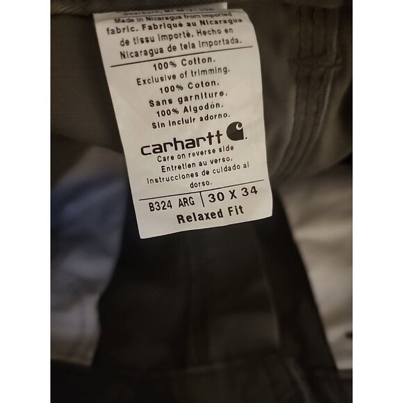 Carhartt Carpenter Relaxed Fit Work Pants Size 34x30 Beaver Nice CR50 - Picture 7 of 7